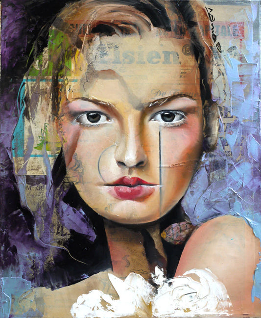 Couleurs pourpre- Impression sur aluminium