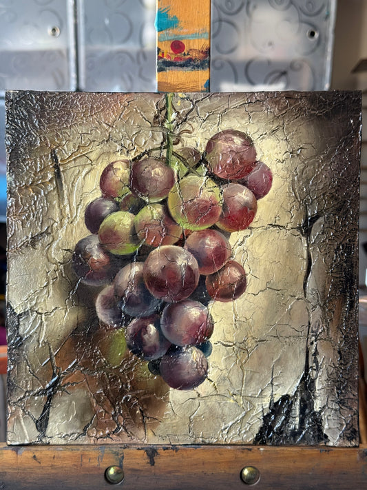 Muscat de Hambourg 25 x 25 cm - Peinture